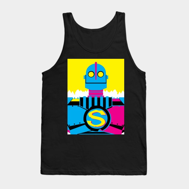 The Iron Giant - CMYK Tank Top by graylions